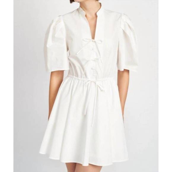 En Saison | Dresses | New En Saison Felice Mini Dress In White | Poshmark